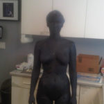 Jennifer Lawrence body paint x-men
